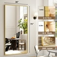 thumbnail image 3 of Easy4Home 71"x26" Rectangular Full Length Mirror Freestading Full Body Floor Mirror, Gold, 3 of 6