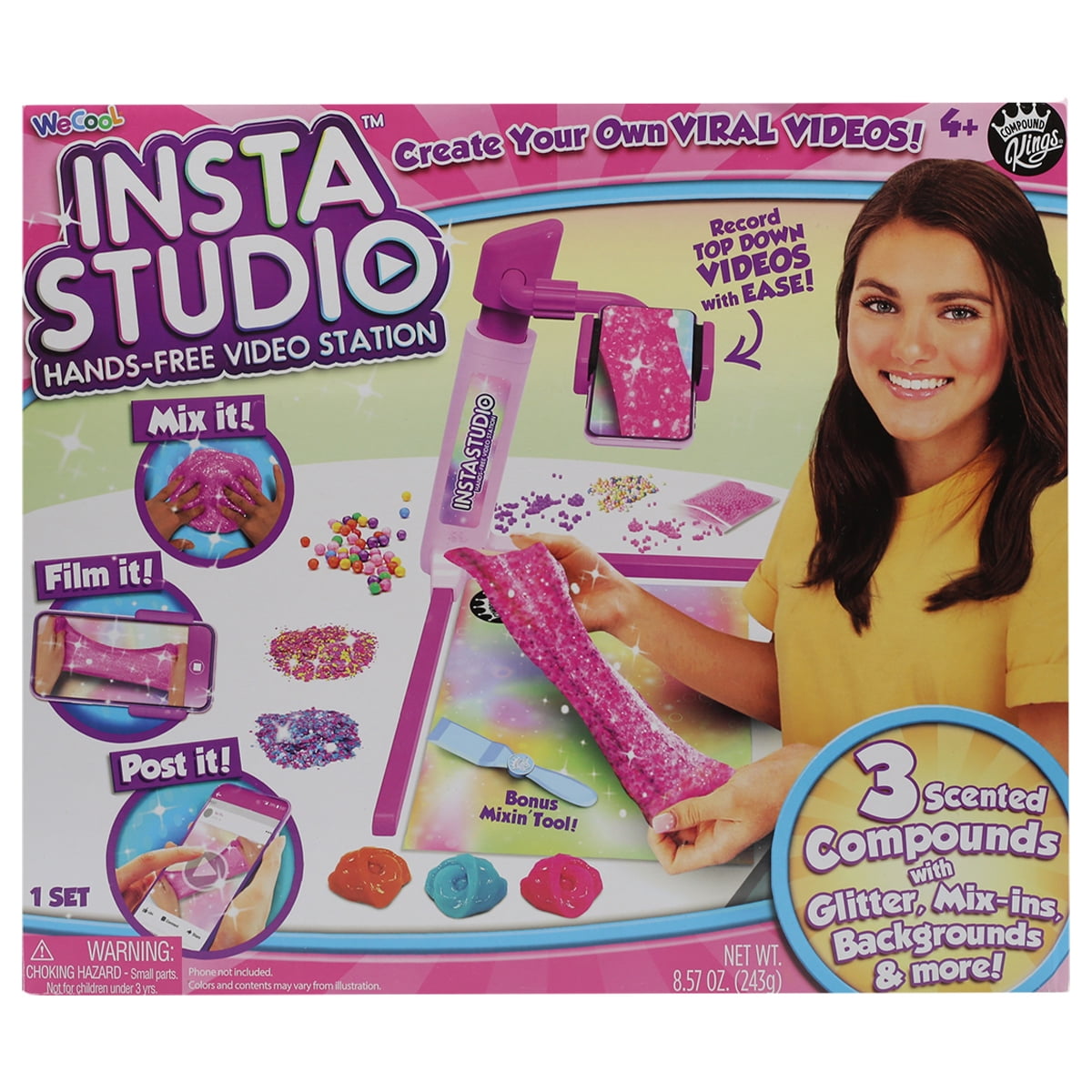 iLY Activity Kings Social Studio, Shoot Your Own Videos, DIY Slime Kit for Kids Non Stick Slime, Non Toxic & Non Drying Sensory Slime Perfect for Sensory Stimulation, Stress Relief & Relaxation