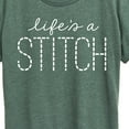 thumbnail image 3 of Instant Message - Lifes A Stitch - Women's Short Sleeve Graphic T-Shirt, 3 of 7