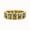 Rose Plated, variant on Emerald Cut Moss Agate Eternity Ring, 925 Sterling Silver Yellow Gold Plated Nature Inspired Statement Ring, Stunning Stacking Band Ring, Gift for Her