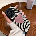 thumbnail image 6 of Love Heart Zebra Print Anti-Slip Personality Silicone Case for Women Girls Compatible with iPhone Case (iPhone 13 Pro), 6 of 6