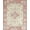 Ivory Blue Terracotta, Pattern 1, variant on ODIKA 8'x10' Washable Area Rug Dining Under Vintage Distressed Border Ornate Scrollwork Large for King Size Bedroom Bed, Master Suite, Non-Shedding, Easy Care