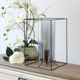 thumbnail image 3 of Elegant Designs Large Exposed Glass and Metal  Table Lamp&amp;#44; Black/Smoke, 3 of 4
