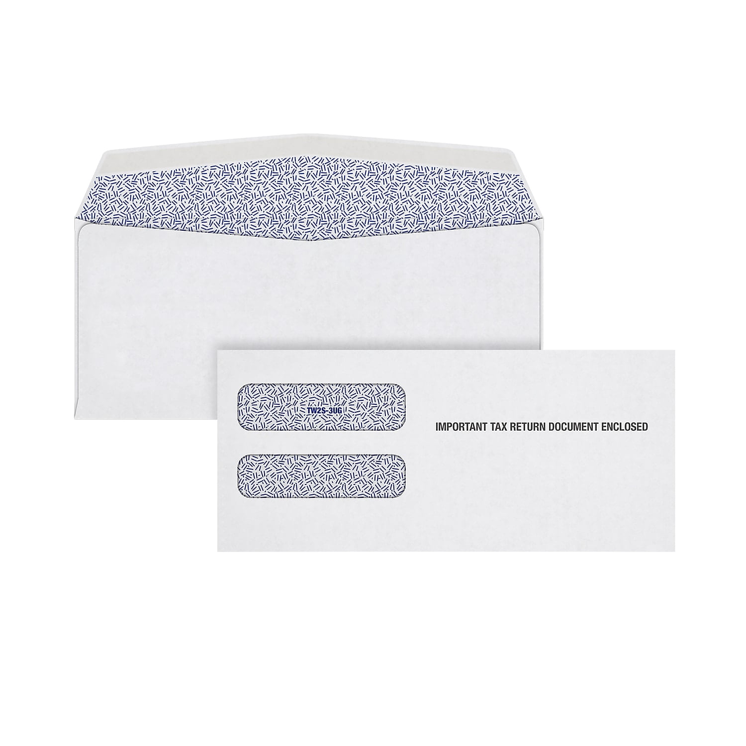 EnDoc #8 Check Envelopes - 80 Count Self-Seal Double Window Security Envelopes For QuickBooks