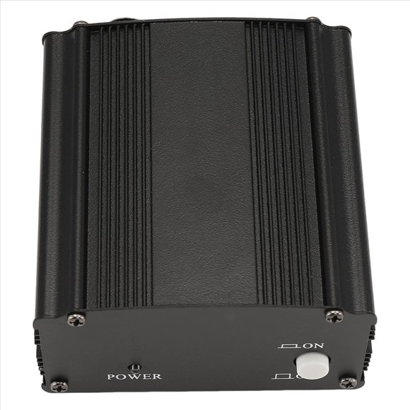 Fuente de AlimentacióN Fantasma 1 Canal 48 V con Cable MicróFono XLR 3 Pines para Condensador Equipo GrabacióN MúSica
