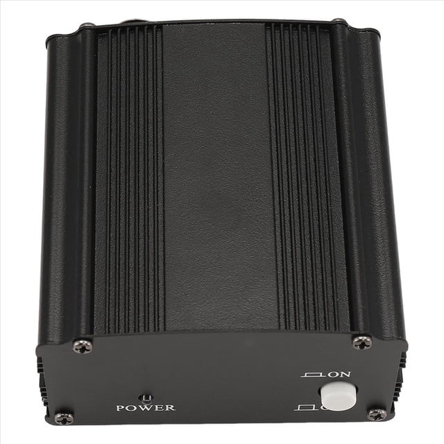 Fuente de AlimentacióN Fantasma 1 Canal 48 V con Cable MicróFono XLR 3 Pines para Condensador Equipo GrabacióN MúSica