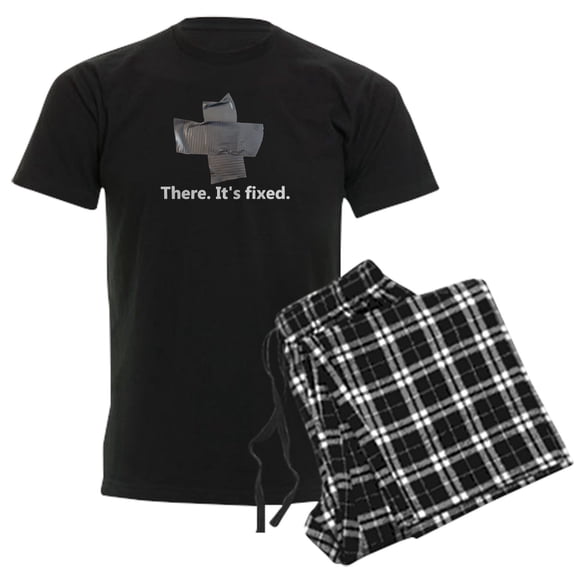 CafePress - Duct Tape Its Fixed2 Pajamas - Men's Dark Loose Fit Cotton Pajama Set