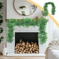 thumbnail image 6 of LmnLft Faux Evergreen Rattan Wall Garland - Lifelike Pothos Vine with Flexible Stems, Boho Home Office Hanging Greenery Decor, 6 of 6