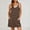 03-Brown, variant on Women's Striped Spaghetti Strap Athletic Romper, 2-in-1 Sleeveless Mini Dress with Built-in Shorts, Casual Tank Rompers for Women with Pockets for Workout Daily Wear 02-Blue XXL