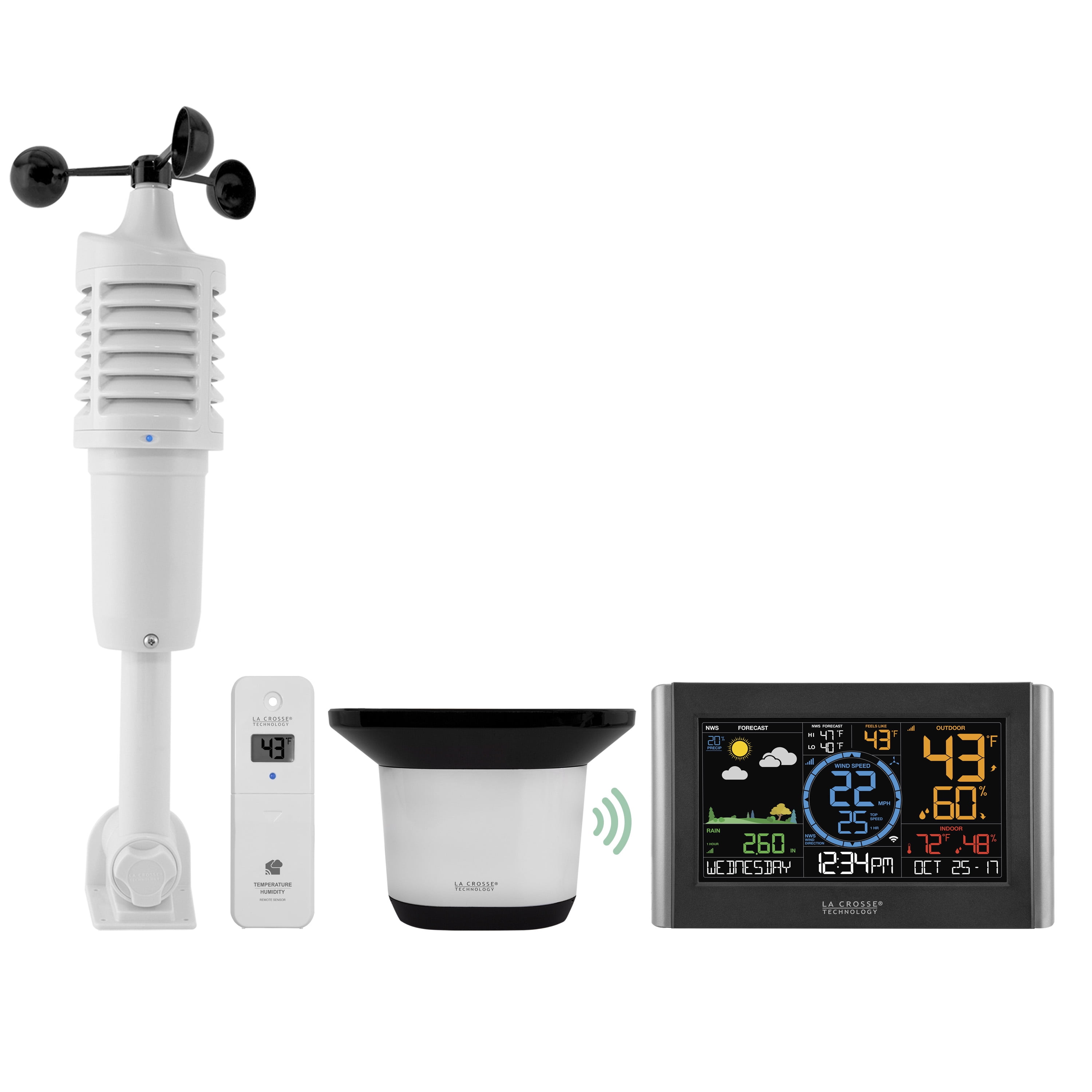 La Crosse Technology V10-TH Color Wireless WIFI Weather Station - Bed Bath  & Beyond - 21162652