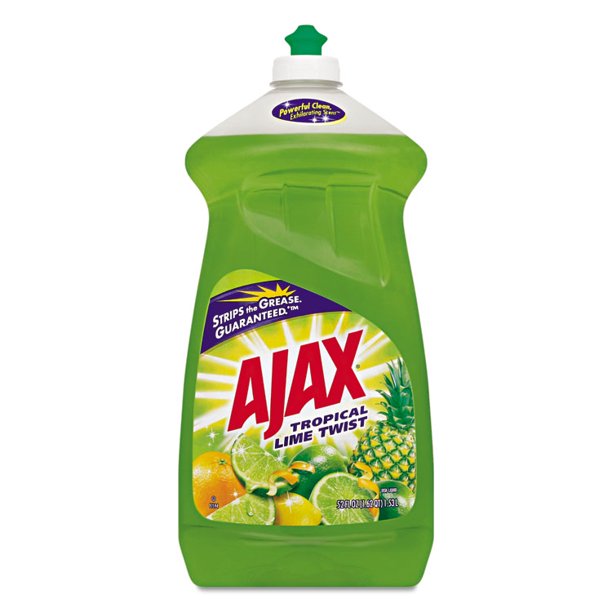 Dish Detergent, Lime Scent, 52 Oz Bottle, 6/carton