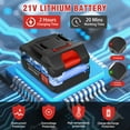 thumbnail image 5 of 21V Cordless String Trimmer with 2 X 1.5Ah Battery and Charger, Electric Weed Wacker Battery Powered Weed Eater String, Mover for Yard, Garden, Red, 5 of 10