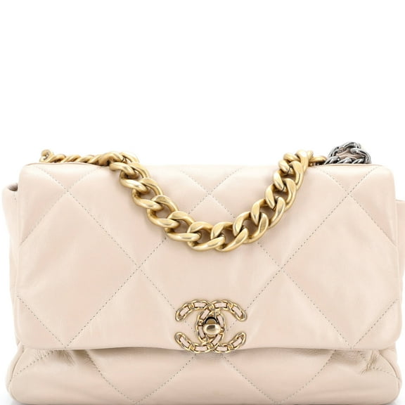 Pre-Owned 19 Flap Bag Quilted Leather Large By Rebag