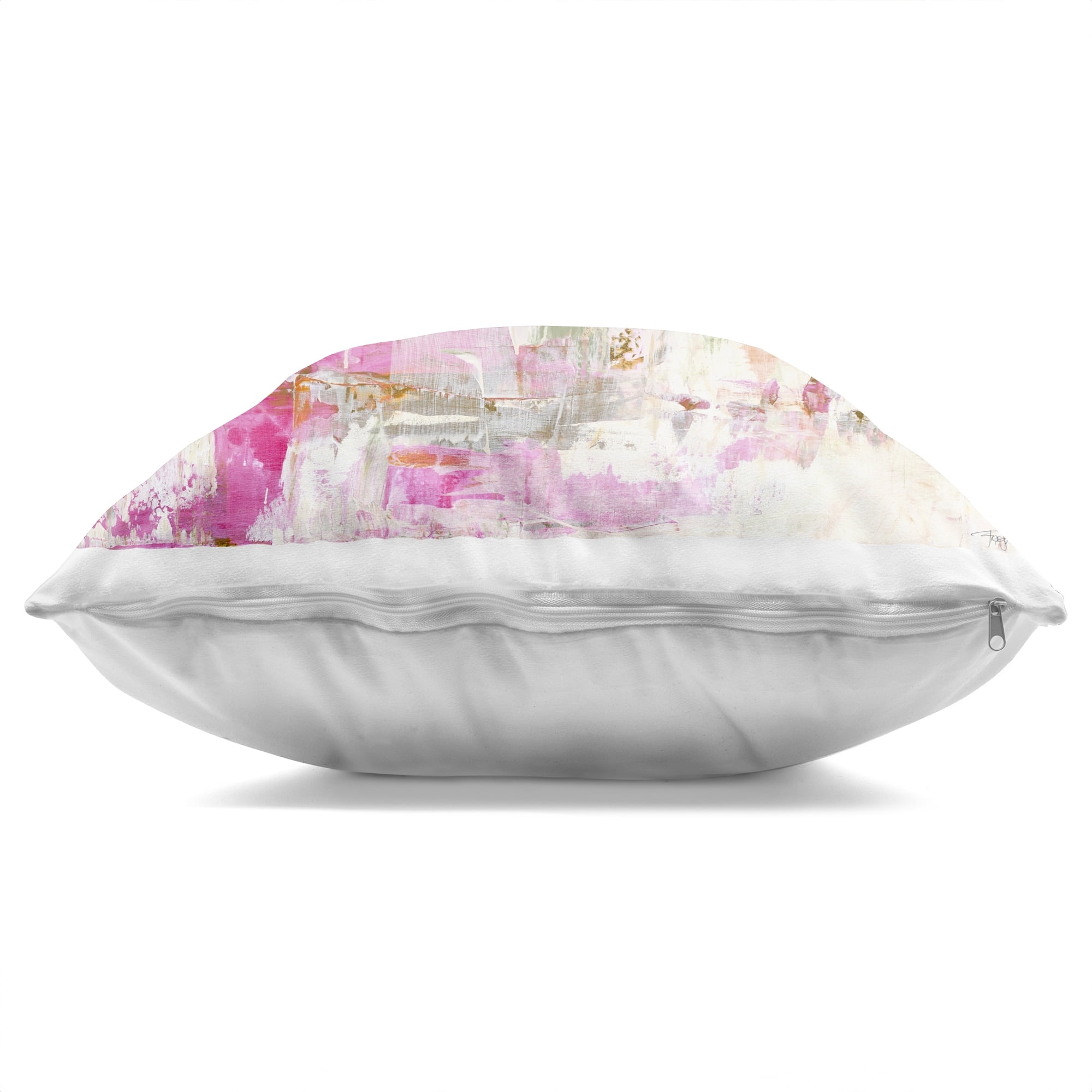 Stupell Industries New Age Pink Abstract Decorative Printed Throw Pillow, design by Design Fabrikken, 18 x 7 x 18
