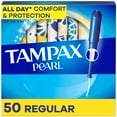 thumbnail image 1 of Tampax Pearl Tampons, avec Tresse LeakGuard, Absorption Régulière, Non Parfumés, 1 of 23