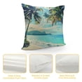 thumbnail image 4 of Orinice Palm Trees Beach Sunbeam Graphic Decorative Throw Pillow Cover for Home Couch Living Room Bed Sofa 22x22in, 4 of 5