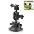 thumbnail image 1 of PULUZ PU545B Suction Cup Camera Mount Adjustable Car Camera Mount Dual Ballhead 360° Rotatable Windshield Suction Cup Replacement for GoPro Hero 12/11/10/9 Insta360 X4/X3, 1 of 8