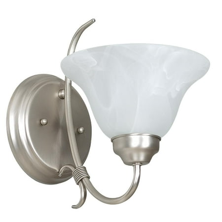 

Sunset Lighting F6341 Madrid 1 Light 100 Watt 9.5 Height Wall Sconce - Nickel