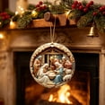 thumbnail image 5 of Nativity Scene Christmas Ornament, Round Acrylic Hanging Ornament, Double-Sided Print Birth of Jesus Scene, Religious Christmas Tree Decor, Faith Holiday Gift, 5 of 6