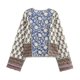 thumbnail image 3 of HH TRAF Chaqueta de algodón acolchada con estampado de doble cara y botonadura simple para mujer, cárdigan informal elegante y único, abrigo cálido, 3 of 4