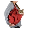 thumbnail image 1 of CAT-IN-THE-BAG ACOGEDOR COMODIDAD Bolsa de Transporte Grande para Gatos Rojos para Aseo, visitas a Veterinarios, administración de medicamentos, Cuidado Dental, baño, Recorte de uñas y Viajes en Coche, 1 of 5