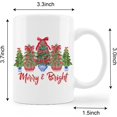 thumbnail image 2 of Chinoiserie Christmas Mug, Coquette Bow Red Porcelain Christmas Tree Coffee Cup Ceramic, Grandmillennial Xmas Plant Ceramic Coffee Tea Mug 11 oz, 2 of 5