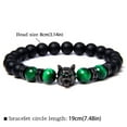 thumbnail image 2 of SUSHANG Wolf Bracelet Wolf Head Charm Amethyst Crystal Bracelet with Round Beads Natural Tiger Eye Bracelet Lava Beaded Bracelet, 2 of 8