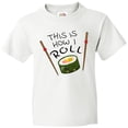 thumbnail image 3 of Inktastic This is How I Roll- Cute Sushi Youth T-Shirt, 3 of 5