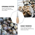 thumbnail image 4 of OULII Oyster Opening Tool 1Pack Stainless Steel and Wood for Home Cooking, 4 of 8