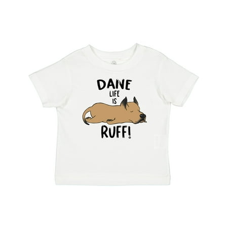 

Inktastic Dane Life is Ruff! Tan Great Dane Gift Baby Boy or Baby Girl T-Shirt