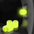 thumbnail image 3 of 8pcs Universal Car Tire Stem Cap Tire Dust Cover Luminous for Vehicles Yeloow, 3 of 8