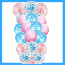 Gender Reveal Baby  Latex Balloons, 20 Pack