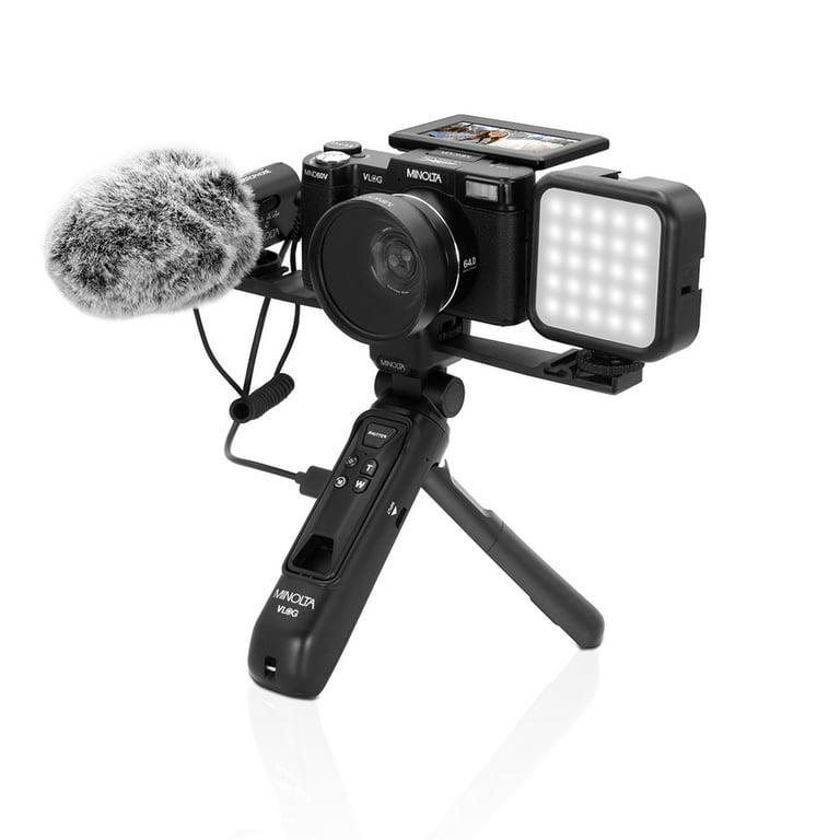 Minolta MND60V 64MP 4K Ultra HD Handheld Camcorder, Digital