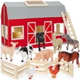 thumbnail image 1 of Juguetes Farm Animals de madera con figuras para niños de más de 3 años, 1 of 1