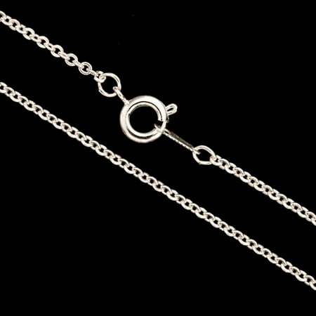 Cable Chain Necklace With Springring Clasp 18Inch Silver Plated Brass 2mm Chain Width 1pcs/pack (4-Chain Value Bundle), SAVE $3