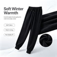 thumbnail image 3 of WMTBSRSW Women's Plus Size Fleece Jogger Sweatpants for Petite Women Cozy Drawstring Tapered Sweatpants Winter Warm High Waist Workout Joggers with Pockets, 3 of 5