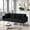 Black, variant on Gewnee Convertible Futon Sofa Bed, 74" Comfy Loveseat Sleeper Sofa, Comfy Velvet Twin Size Futon Couch Bed for Small Space Bedroom Dorm Office
