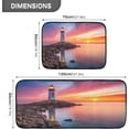 thumbnail image 3 of Coolnut Lighthouse Anti Fatigue Mats for Kitchen Floor,Set of 2 Non Skid Washable Waterproof Anti Kitchen Floor Mats for Kitchen Office Laundry Room Bathroom (19"x27"+19"x47") Home Decor, 3 of 7