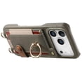 thumbnail image 3 of For Apple iPhone 17 Pro Max 6.9" Phone Case Wallet With Card Holder,PU Leather Case,Ring Holder Kickstand Magnetic Protective Women Men Cover With Shoulder Strap,Green,For iPhone 17 Pro Max, 3 of 10