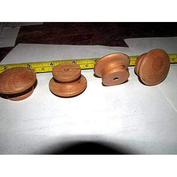 10 Pcs Of New Unfinished Cherry 1 2, Cherry Wood Cabinet Knobs
