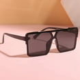 thumbnail image 4 of Txlixc Gafas de sol de moda para niños Gafas de montura cuadrada de triángulo plano simple con protección UV 400 Txlixc  Moda, 4 of 9