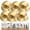 Gold, variant on 6PCS No Drill Suction Cup Hooks, Waterproof Reusable Stainless Steel Towel Hooks, 15lbs Strong Wall Hangers for Shower, Kitchen, Glass & Tile Surfaces(Bronze)