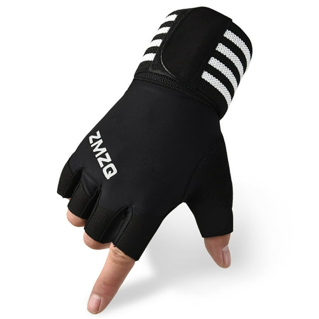 Gants d'Entraînement Absorbant les Chocs Antidérapants Sans Doigts Gants de Musculation