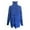 Blue, variant on Women's Oversized High-Neck Knit Sweater - Drop Shoulder Long Sleeve Loose Fit Solid Color Comfort Pullover Top & St Patricks Day Sweater,Size:S