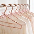 thumbnail image 6 of JeashCHAT Pearl Beaded Clothes Hangers with Bow, Decorative Hanger for Wedding Dress Gown, Closet Organizer, 15.55" x 8.86", 6 of 6