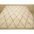 thumbnail image 3 of Hand-knotted Wool Ivory Transitional Trellis Trellis Moroccan Rug, 3 of 3