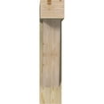 thumbnail image 2 of Ekena Millwork 8"W x 24"D x 36"H Traditional Block Rough Sawn Bracket w/ Offset Brace, Douglas Fir, 2 of 25