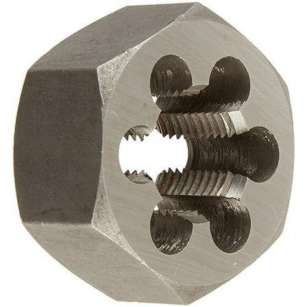 Drill America 9/16"-12 Carbon Steel Hex Rethreading Die, DWT Series