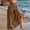 Brown, variant on WWV Womens Skirt Elastic Waisted Pocket Wide Leg Bohemian Skirt Dress Summer Solid Color Leisure Ladies Loose Fit Holiday Skirt Army Green L