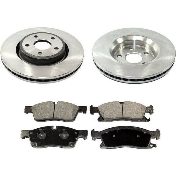 Front Brake Pad and Rotor Kit - Compatible with 2011 - 2020 Dodge Durango 2012 2013 2014 2015 2016 2017 2018 2019